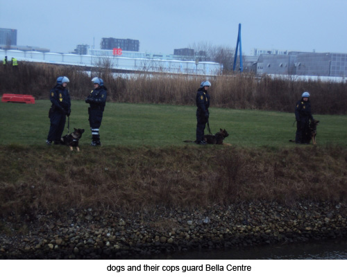 dogs and their cops guard Bella Centre